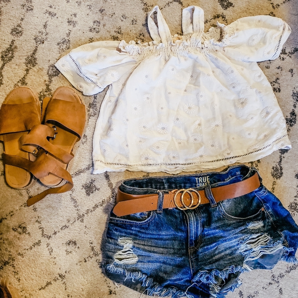 White Floral Shirt